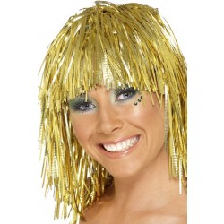 Gold Tinsel Wig