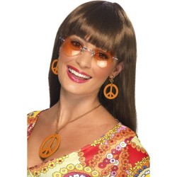 Necklace and Earring Set, Assorted Neon Colours