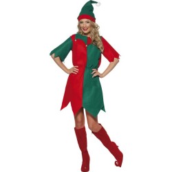 Ladies Elf  Christmas Costume Smiffys