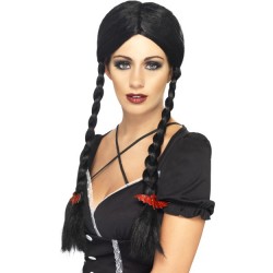Black Gothic Schoolgirl Wig