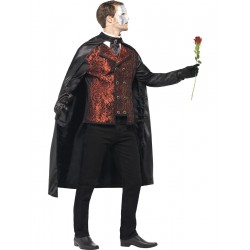 Mens Halloween Dark Opera Masquerade Fancy Dress
