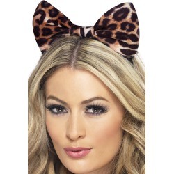 Leopard Bow On Headband