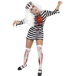 Ladies Zombie Convict Halloween Costume Ladies Zombie Convict Halloween Costume