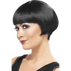 20'S Flapper Bob Wig, Black
