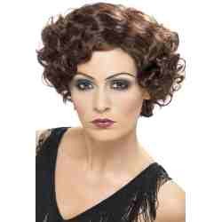 20'S Flirty Flapper Wig, Brown