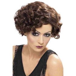 20'S Flirty Flapper Wig, Brown