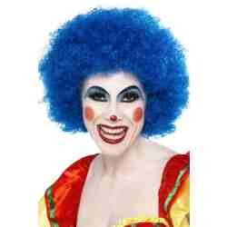 Crazy Clown Wig, Blue