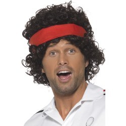 Eighties Tennis Player Wig
