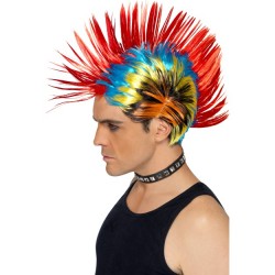 80s Punk Mohawk Fancy Dress Wig