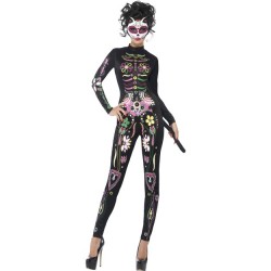Sugar Skull Cat Costume
