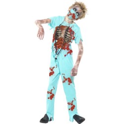 Boys Zombie Surgeon Halloween Fancy Dress Costume