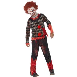 Deluxe Child's Zombie Clown Costume Deluxe Child's Zombie Clown Costume