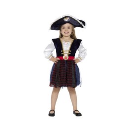 Deluxe Glitter Pirate Girl Costume