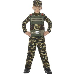 Child's Camouflage Military Boy Costume