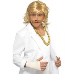 Game Show Host Kit, Wig and Tash,Blonde