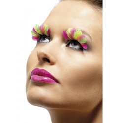 Muliti Coloured Feather Eyelashes  