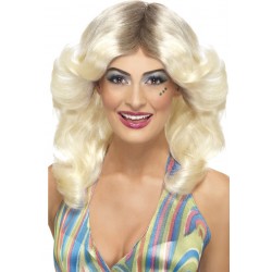 70s Flick Wig Blonde With Roots 70s Flick Wig Blonde With Roots
