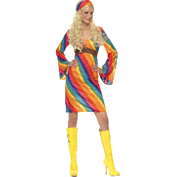 Rainbow Hippie Costume