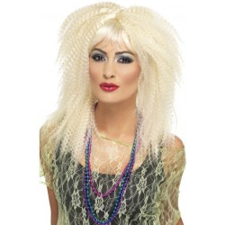 80s  Trademark Crimp Wig Blonde