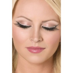 Black And Silver Glitter Eyelashes 