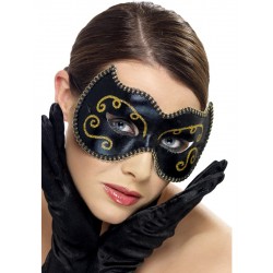 Black And Gold Persian Eye Mask