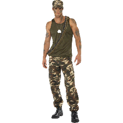Men's Army Khaki Costume