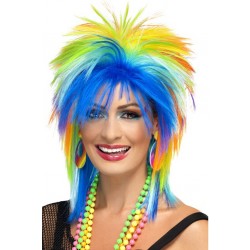 80s Rainbow Punk Wig