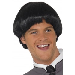 Swinging 60s Black Bowl Wig