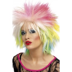 80s Attitude Wig Multicoloured