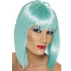 Neon Aqua Glam Wig