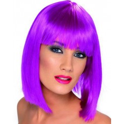 Neon Purple Glam Wig