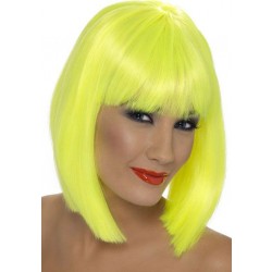 Neon Yellow Glam Wig