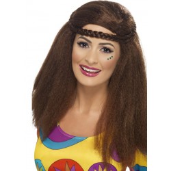 60s Hippy Chick Long Afro