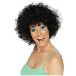 Black Curly Wig Smiffys