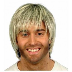 Boy Band Wig Blonde And Brown Fancy Dress Smiffys