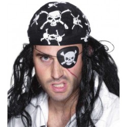 Eye Patch Pirate Skull and Crossbones Smiffys