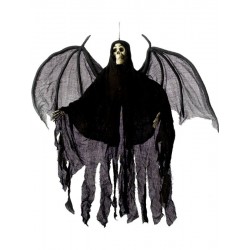 Hanging Skeleton With Robe And Wings