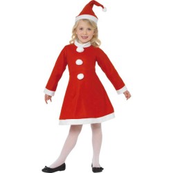 Girls Value Santa Girl Costume 