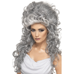 Grey Medeia Witch Wig
