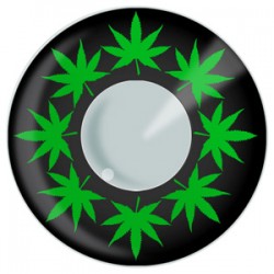 Cannabis Leaf Contact Lenses