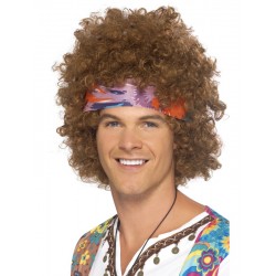 Mens 70s Afro Fancy Dress Wig