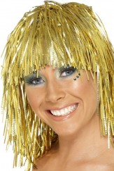 Gold Tinsel Wig