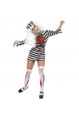 Ladies Zombie Convict Halloween Costume