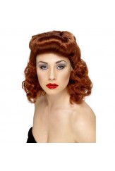 Pin Up Girl Wig Auburn