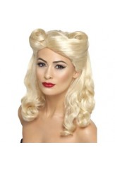 40s Pin Up Wig Blonde