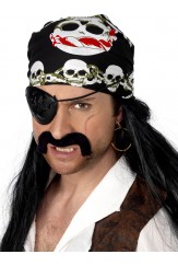 Mens Pirate Bandana With Skull And Crossbones