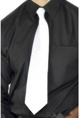 Deluxe White 1920s Gangster Tie