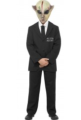 Boys Alien Agent Halloween Costume
