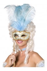 Blue And Gold Eye Mask