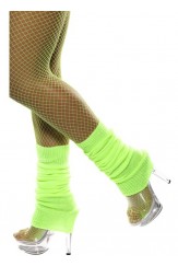 Ladies Neon Green Legwarmers
